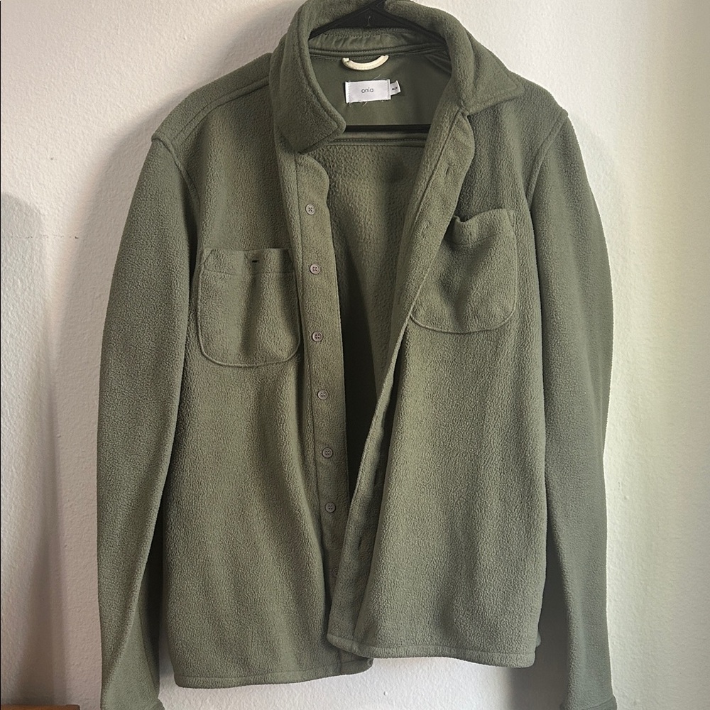 Onia Green Woman’s Fleece Coat
